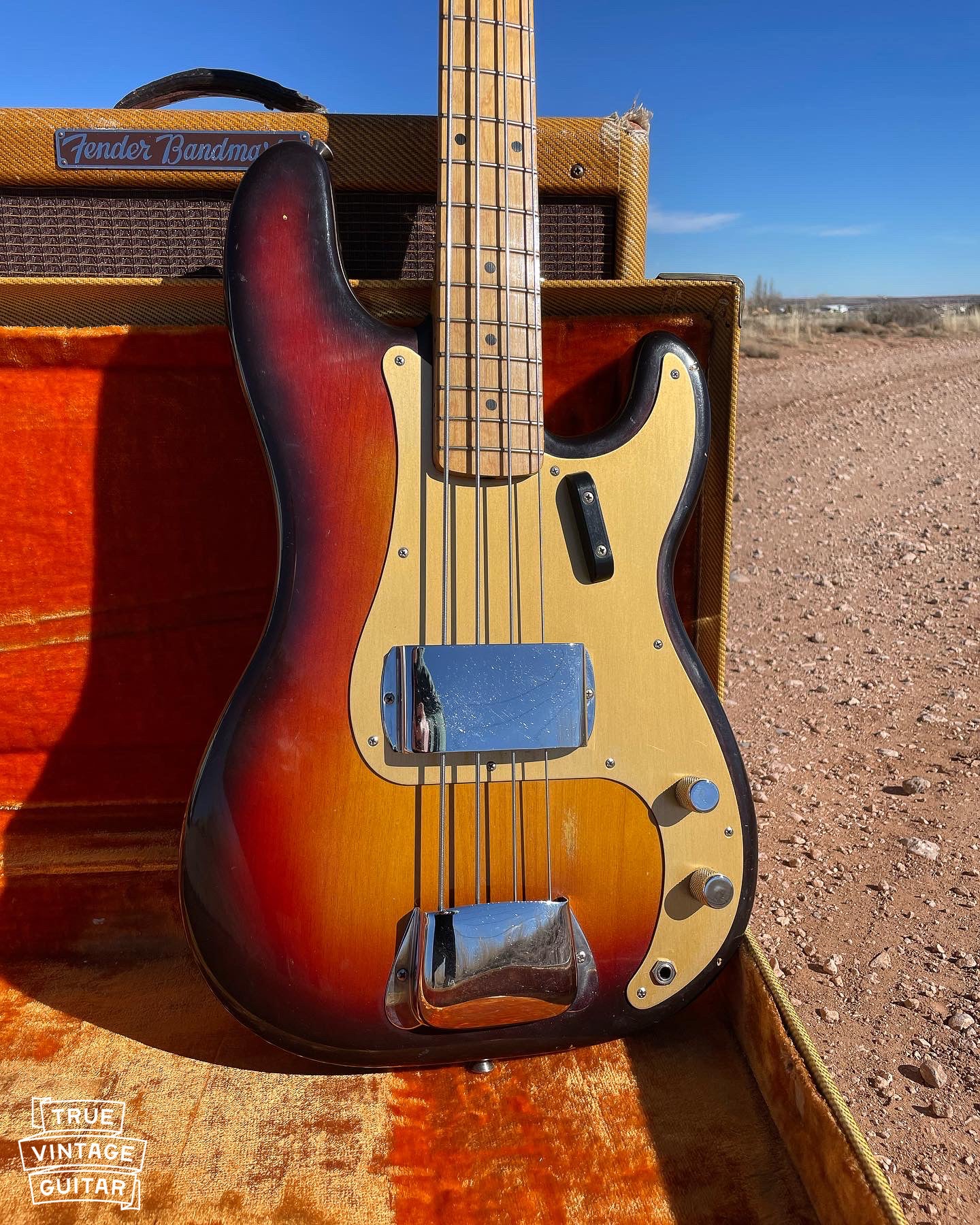 1958 Fender Precision Bass with gold anodized pickguard