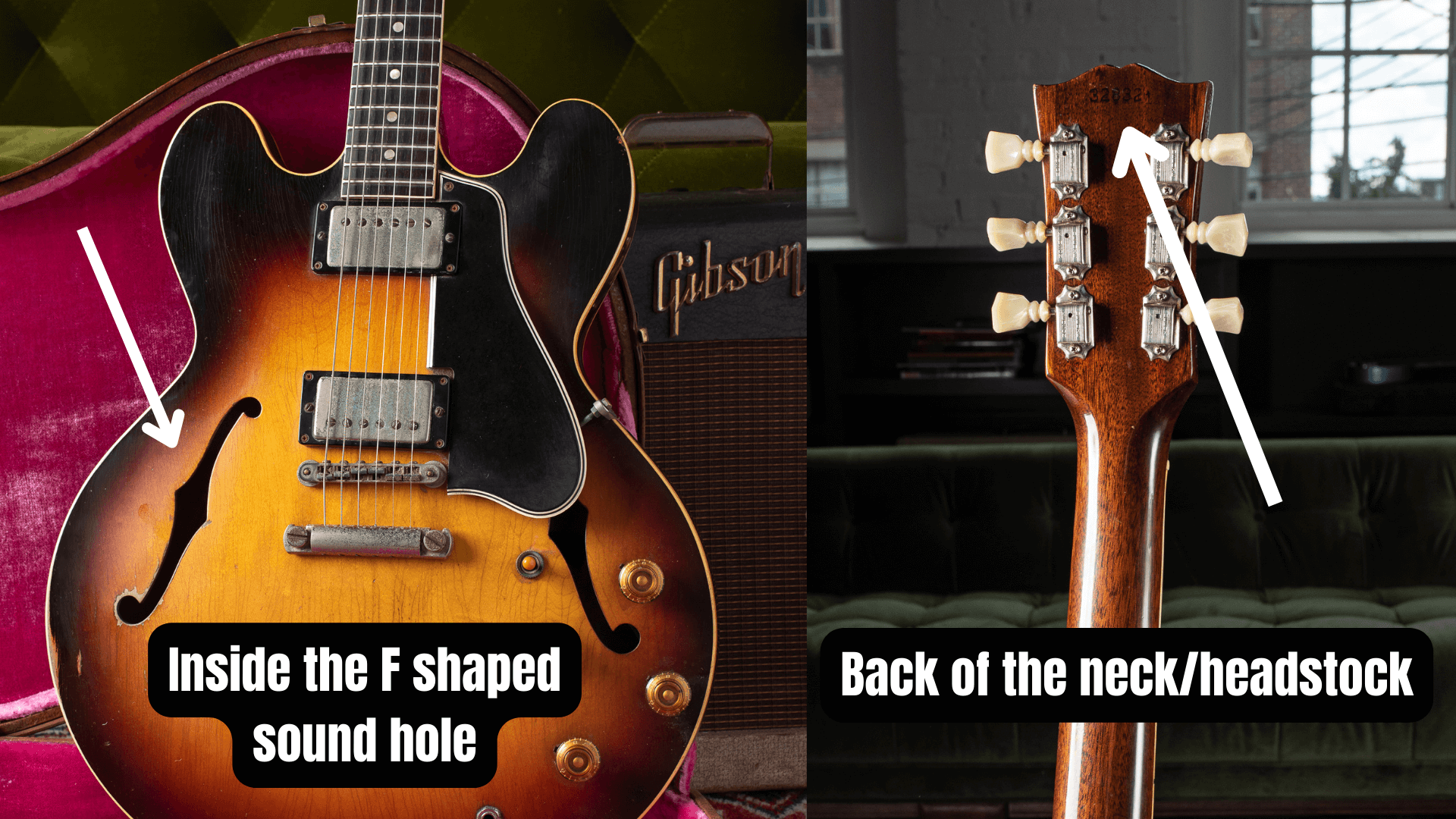 How to find the age of an ES-335 ES-345 ES-355 guitar