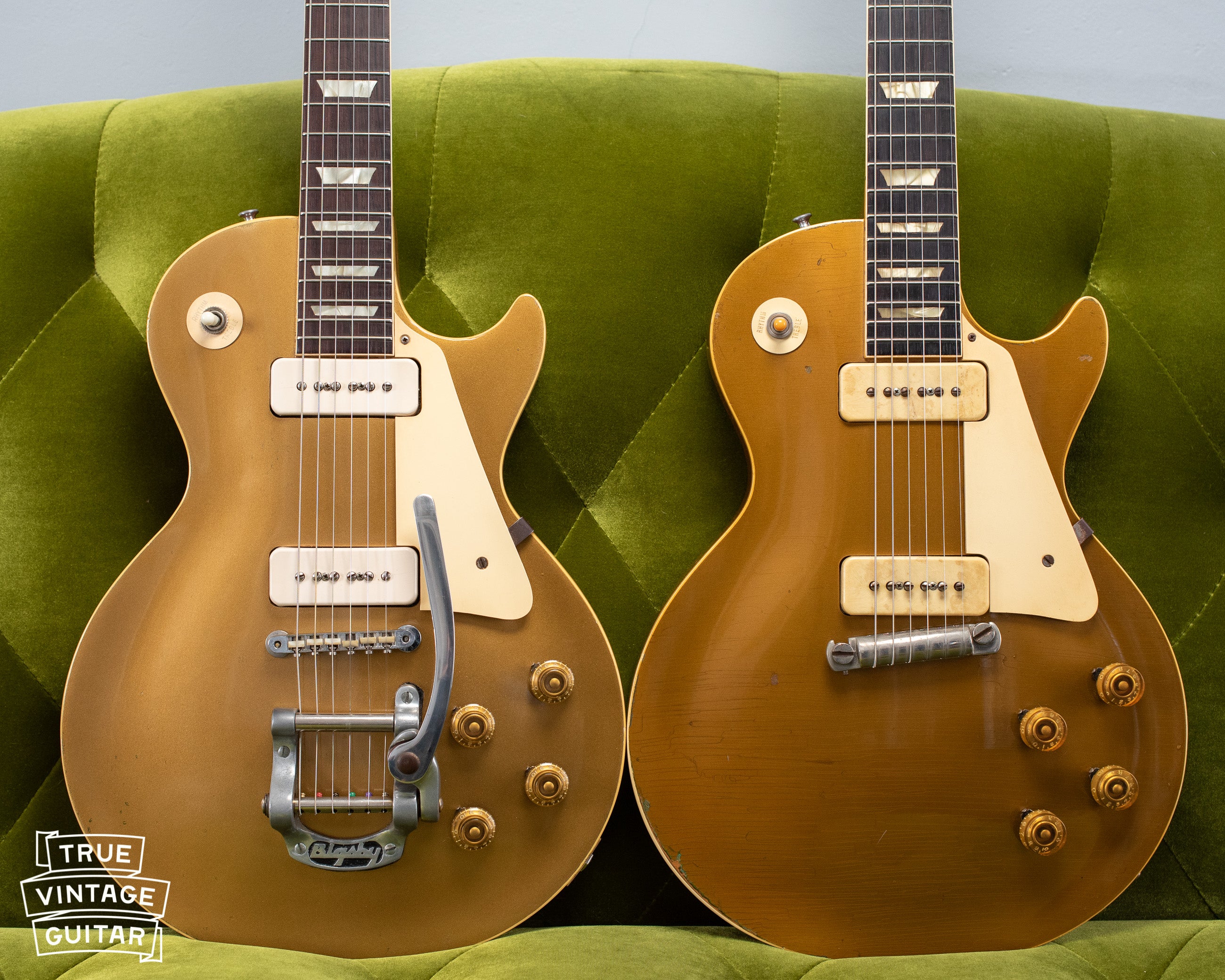 Vintage Gibson Les Paul goldtop guitars