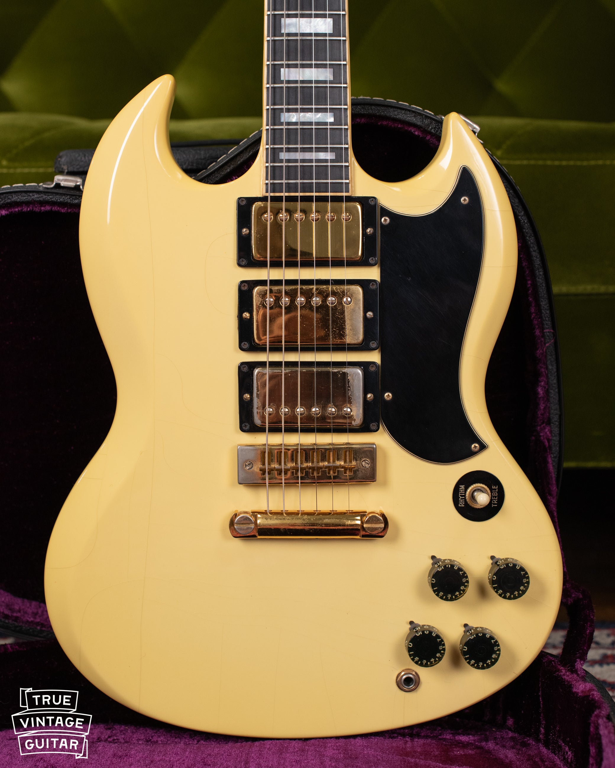 1974 Gibson Sg Custom White True Vintage Guitar