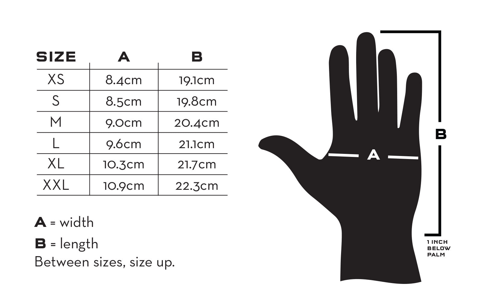 Wolf Tooth Glove sizing