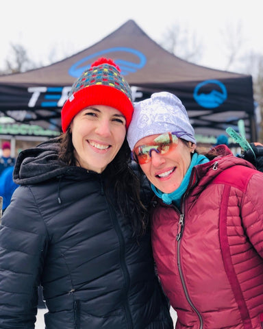 Erin and fellow racer after fat bike race
