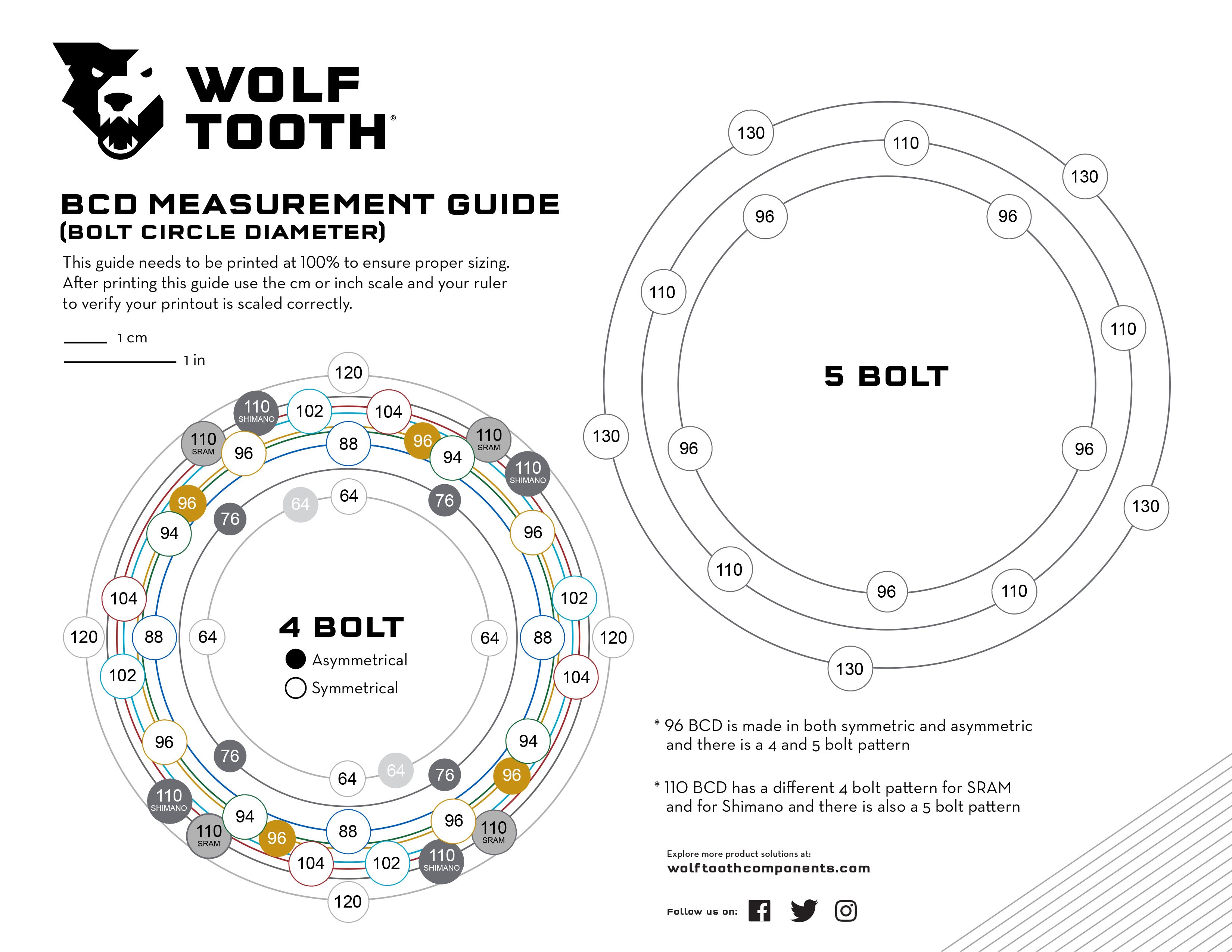 Measure BCD Bolt Circle Diameter