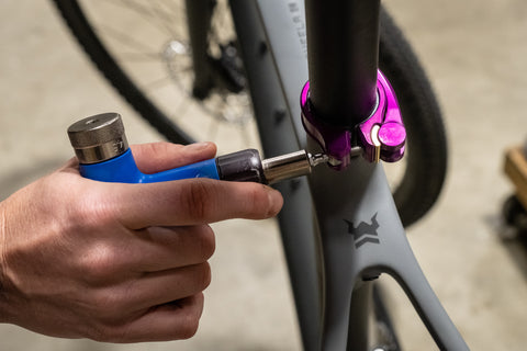 Setting torque on purple Wolf Tooth QR Seatpost Clamp