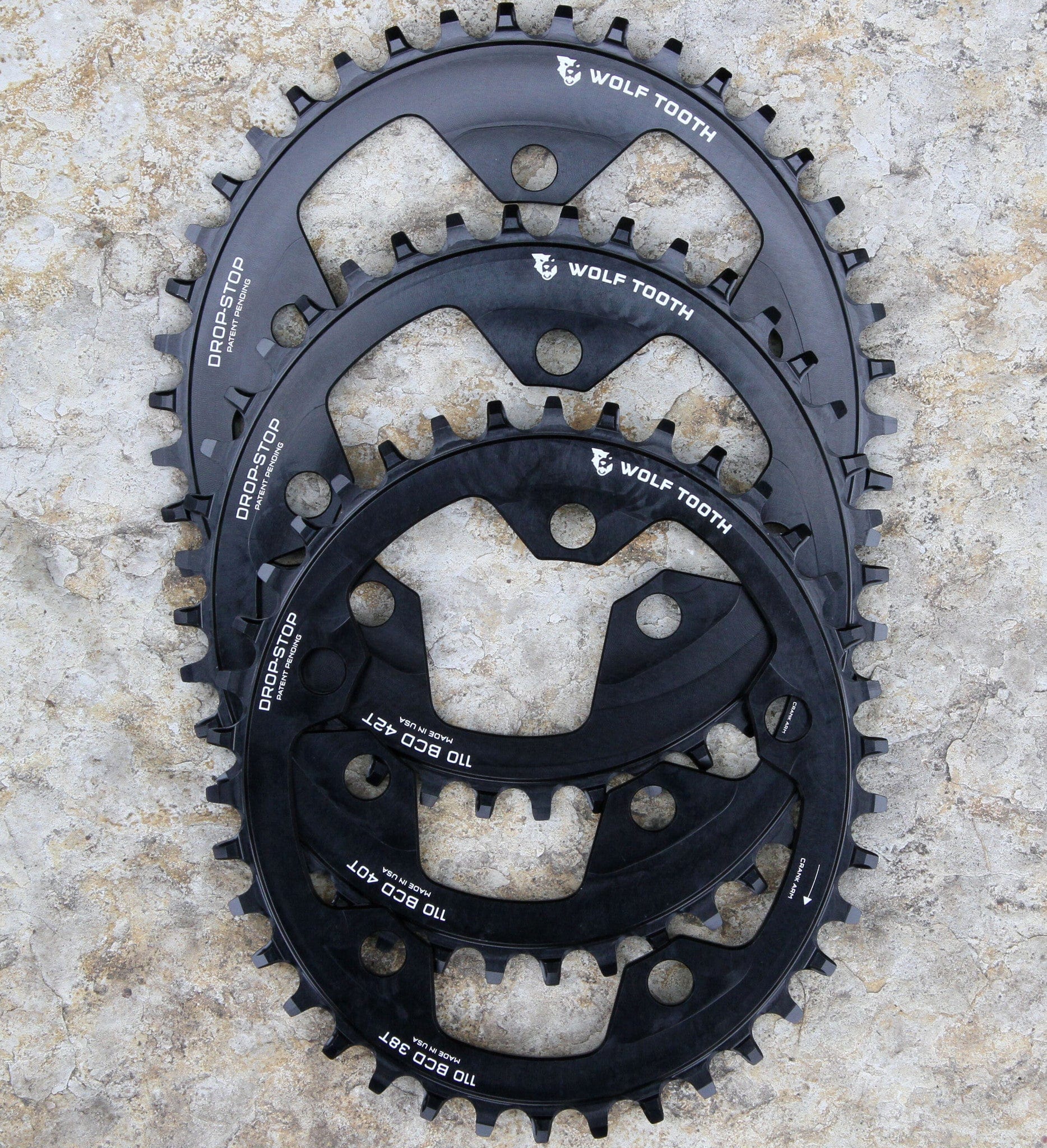 華麗 WOLF TOOTH ウルフトゥース Elliptical 110 BCD 4 Bolt Chainring