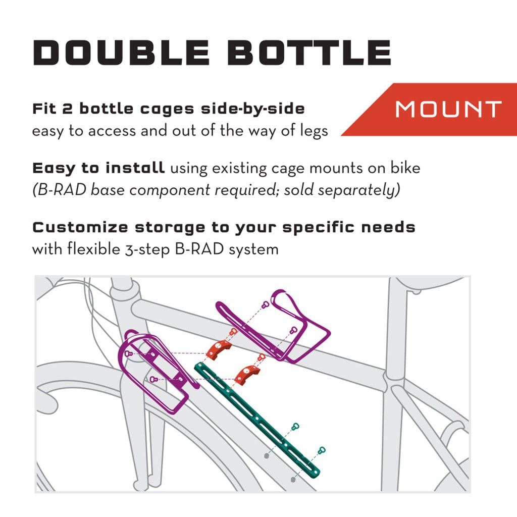 cyclewerks bottle cage double adaptor