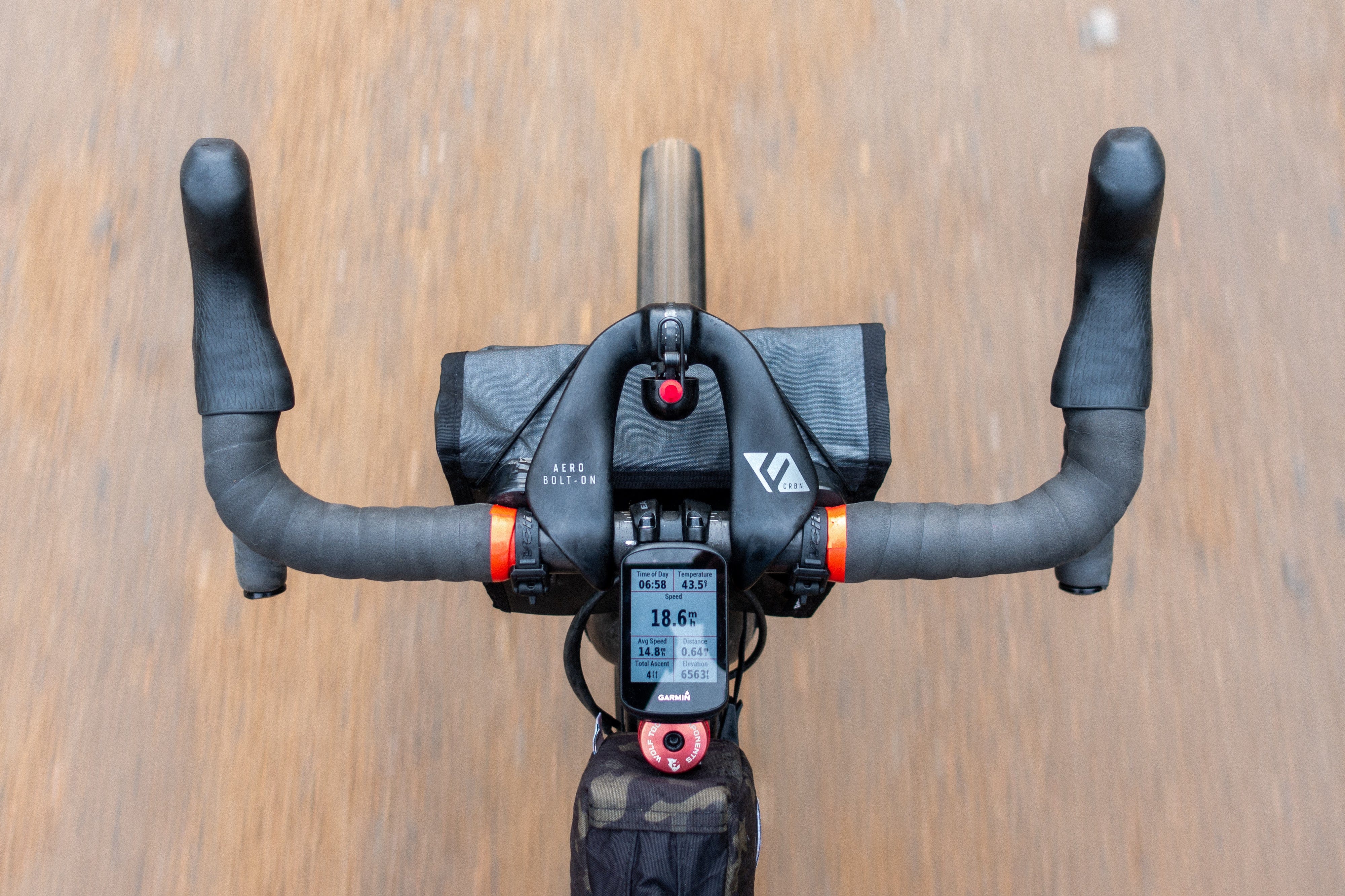 orange bar tape bike