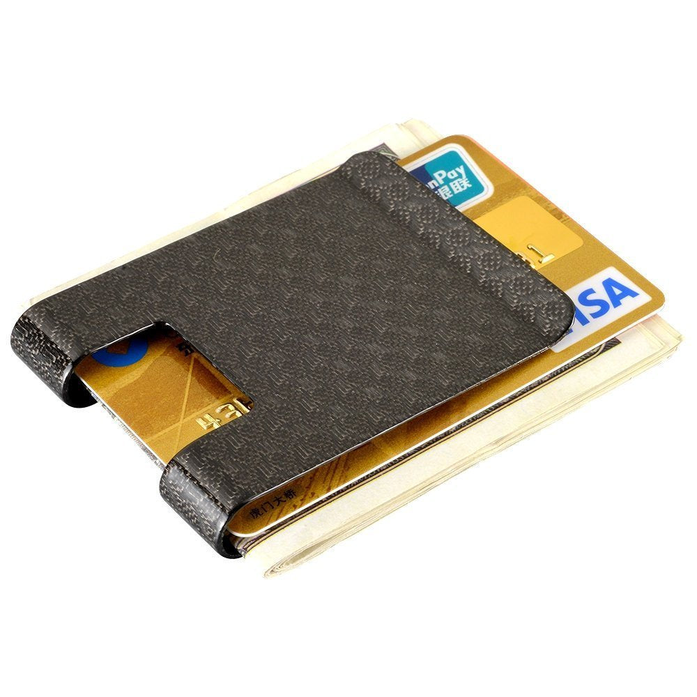 Fiber Money Clip Wallet Cl Carbonlife Business Card Holder Rfid Protector Credit Card Holder Wallet Clips For Men - 