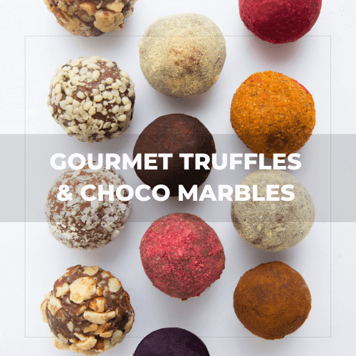 GOURMET TRUFFLES & CHOCO MARBLES