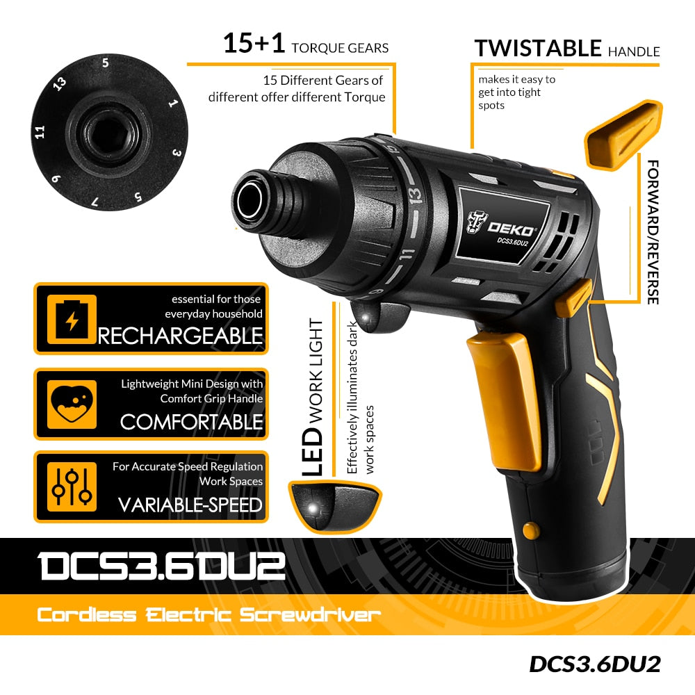 cordless electric screwdriver