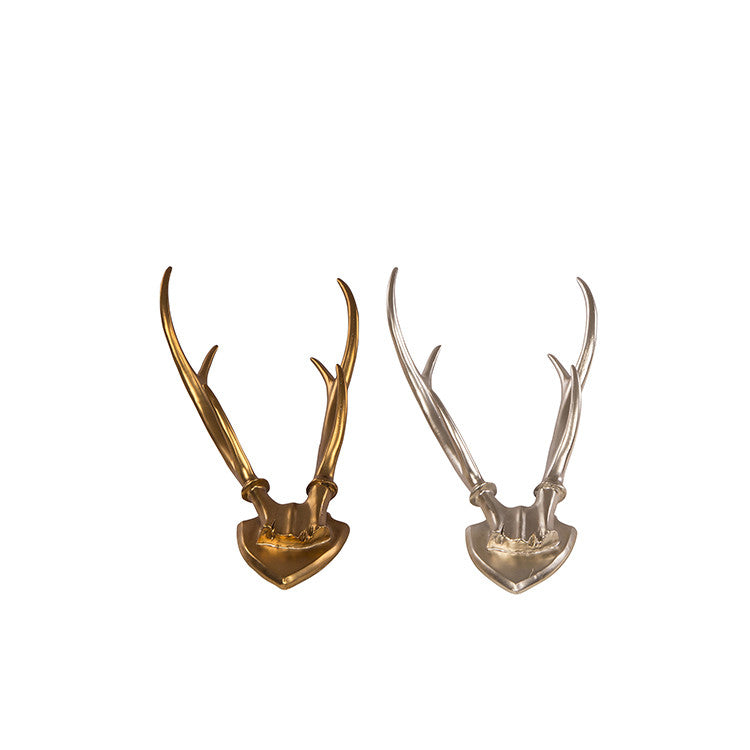 Small Decorative Resin Antlers Silver Or Copper