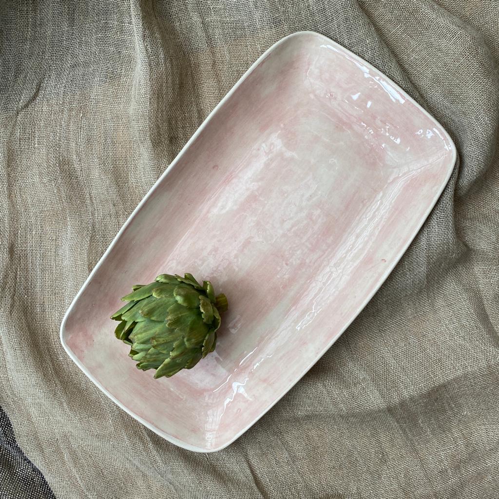 Wonki Ware Trough Serving Platter - Large - Pink Wash
