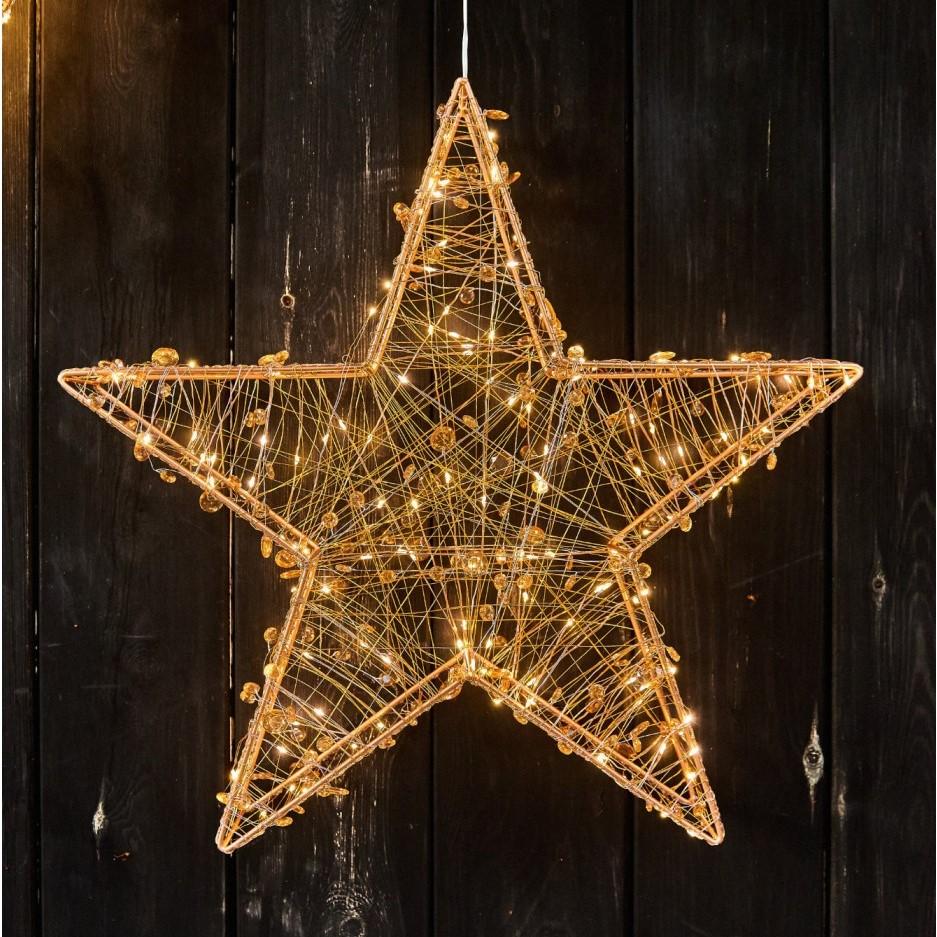 copper star lamp