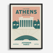 Load image into Gallery viewer, Athens Marathon Personalised Print