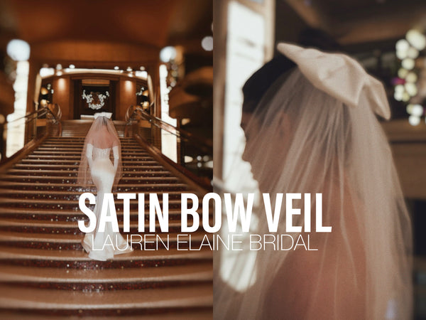 Lauren Elaine Satin Bow Veil