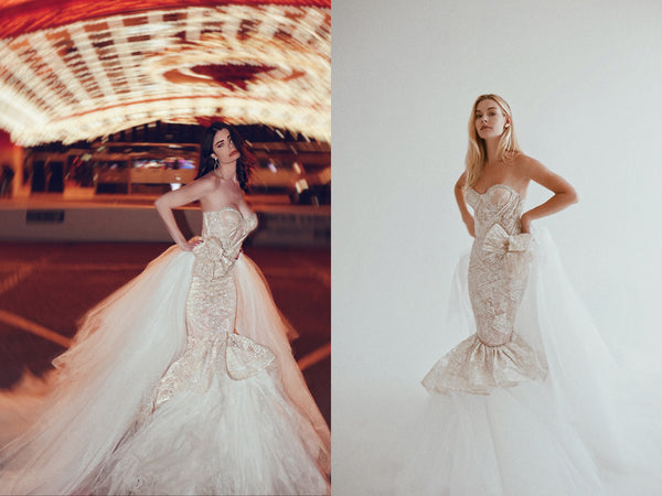 Lauren Elaine Siren 2-in-1 detachable mermaid corset wedding dress