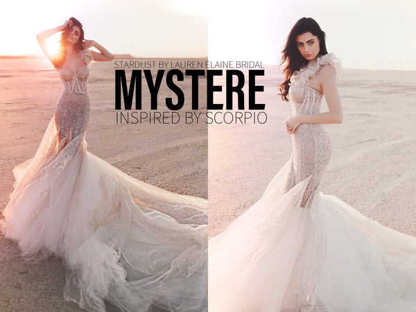 Lauren Elaine Bridal Mystere Scorpio Inspired Zodiac Bridal Gown