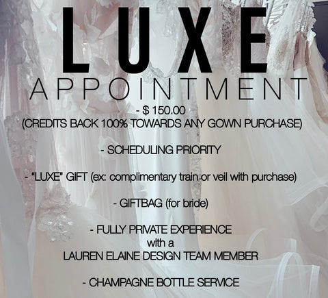 Book a luxe appointment at Lauren Elaine Bridal Los Angeles