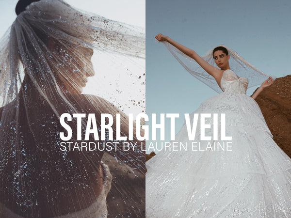 Starlight Silver Sparkle Tulle Veil with Crystal Comb