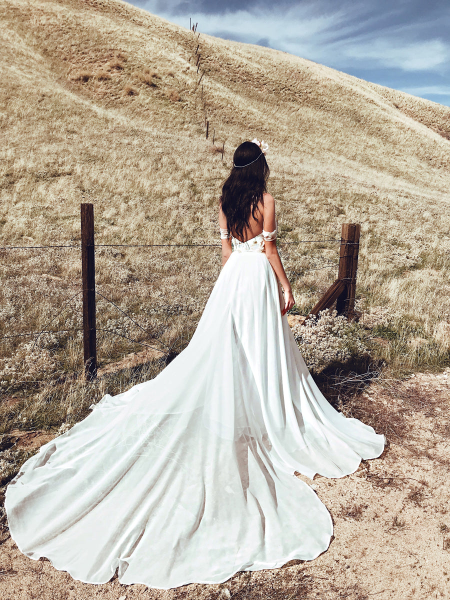 cheap off the shoulder wedding dress