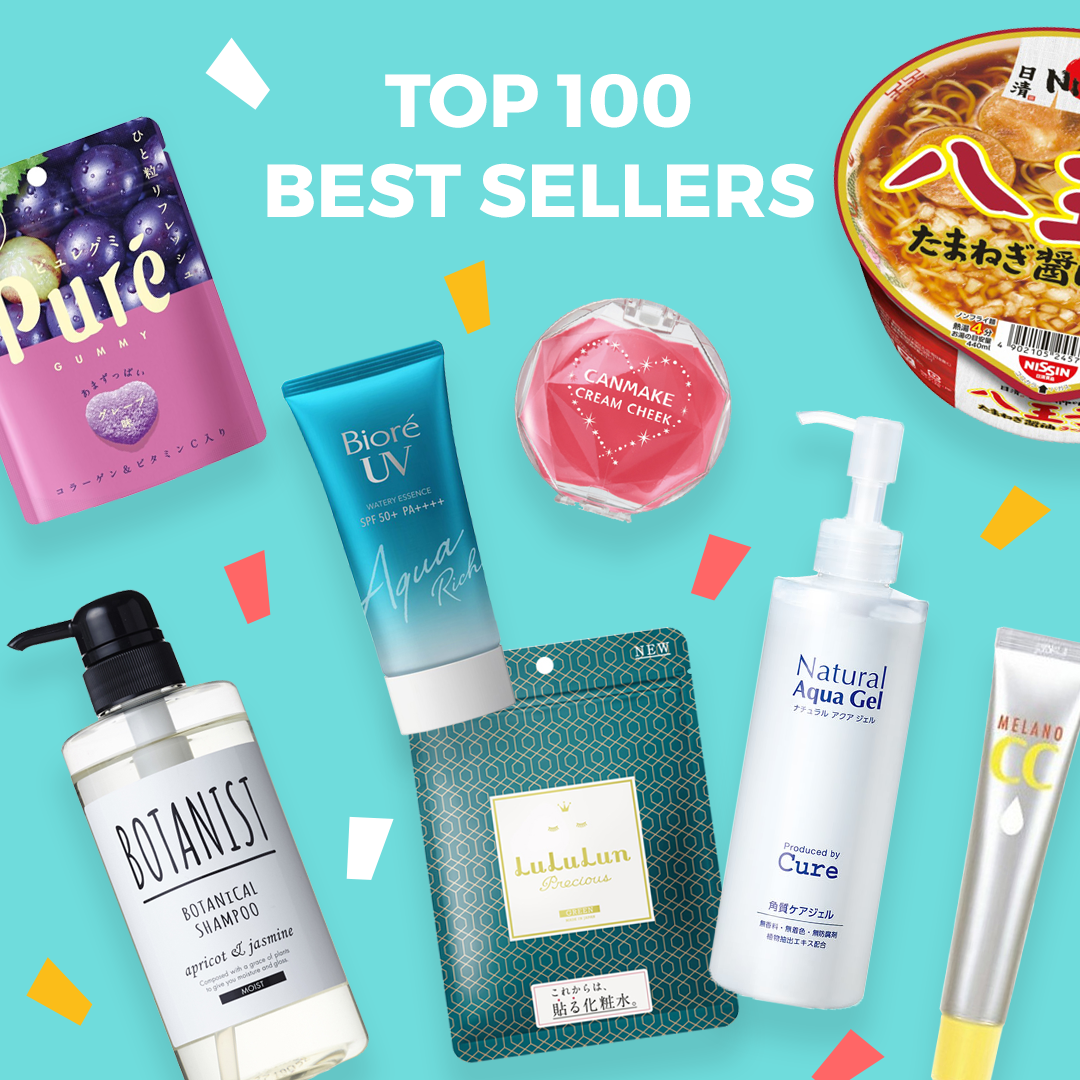 Top 100 Best Sellers Japanese Products, Skincare, Cosmetic and Snacks