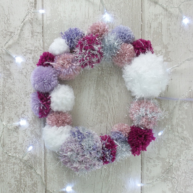 Pompom wreath how to – Black Sheep Wools