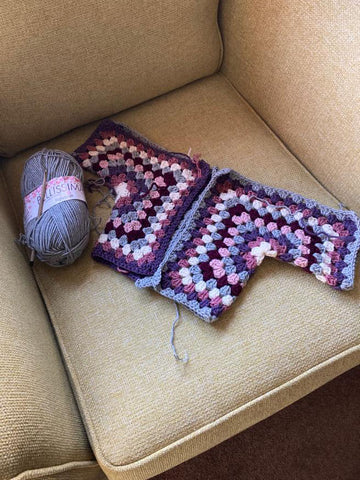 Crochet Granny Hexagon cardigan