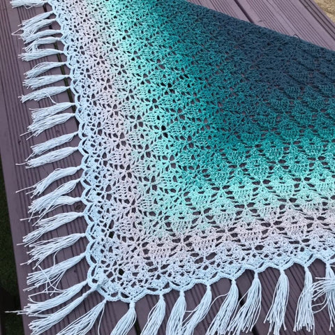 Peppermint Tea Shawl from Black Sheep Wools