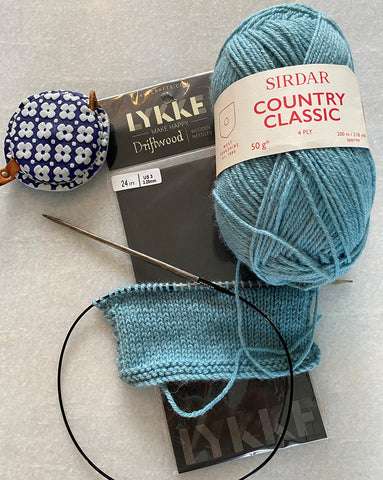 Sirdar Country Classic 4ply - Tension Square on Lykke needles