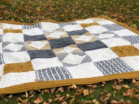 A Day Out Knit Along blanket by Sarah Hatton - Week 4