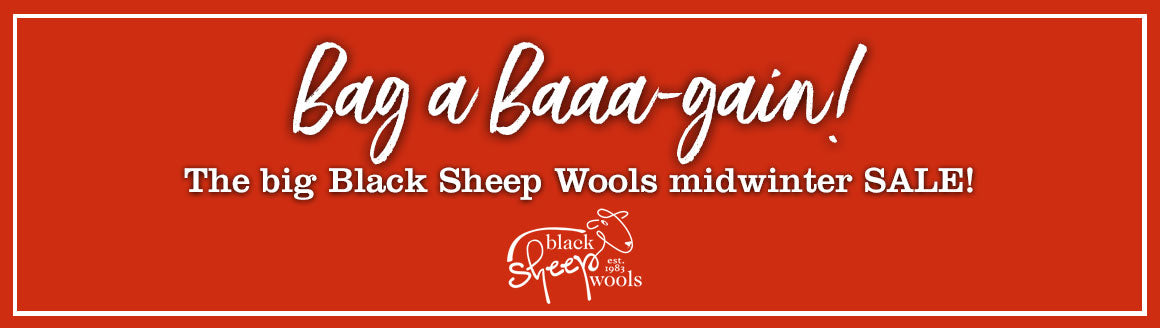 Bag a Baa-gain in the Black Sheep Wools midwinter SALE!
