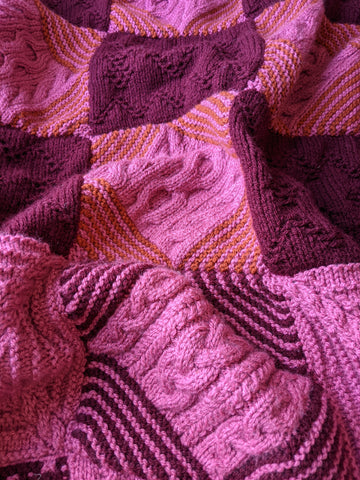 A Day Out Knit Along blanket by Sarah Hatton