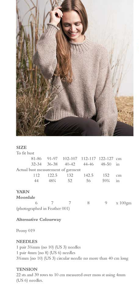 Buy Plover Sweater in Rowan Moordale - Digital Version – Black Sheep Wools