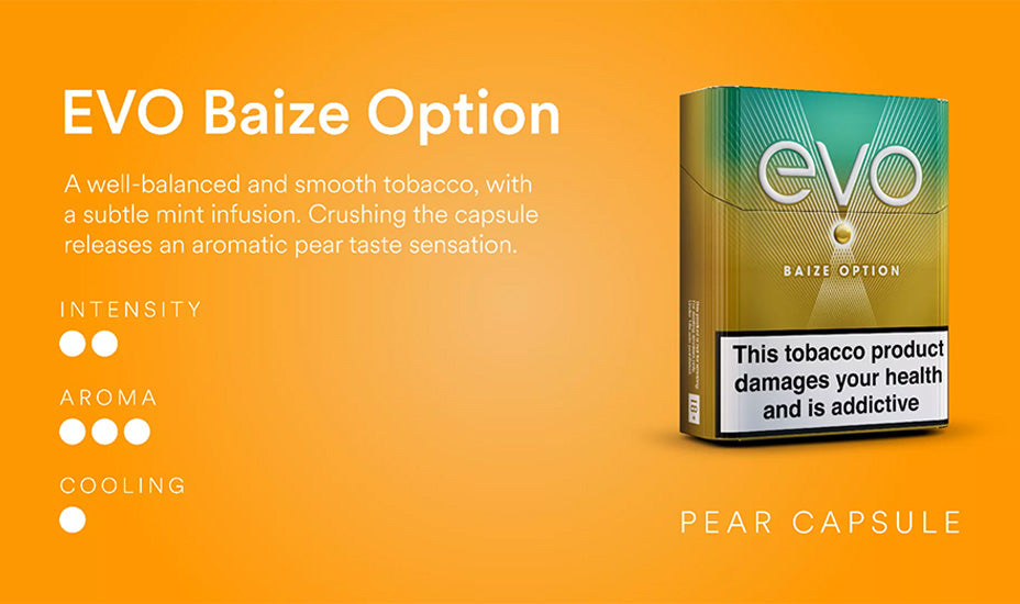 Baize Option Ploom EVO Tobacco Sticks Main Banner