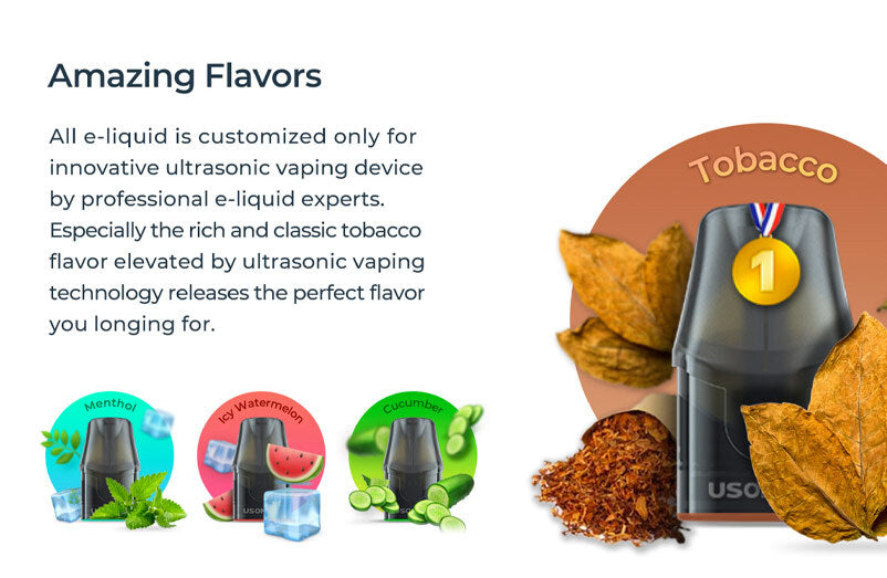 Usonicig Chic Pod Vape Kit | Replacement Pods | Featured Flavours