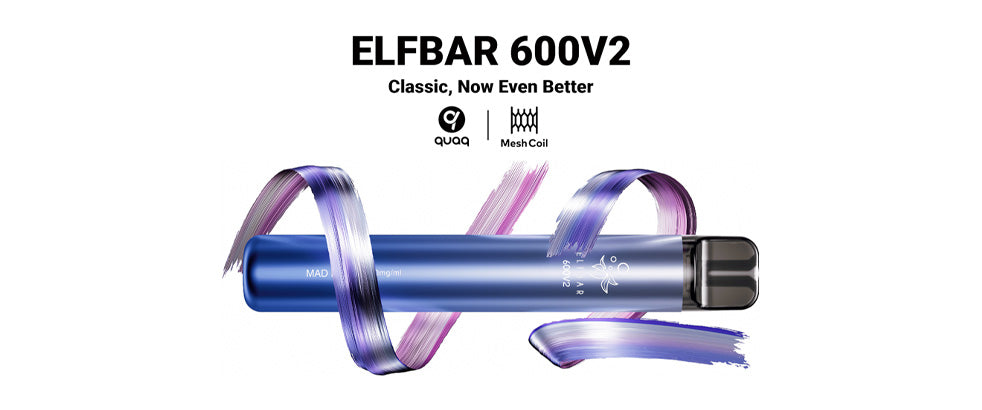 Banner Showing the Elf Bar 600 V2 Disposable Vape