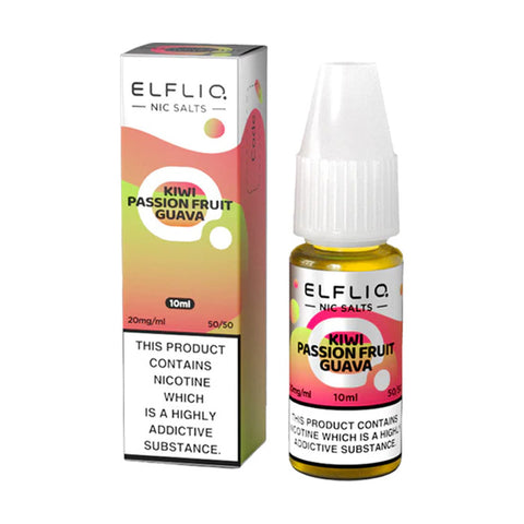 Elfliq Kiwi Passion Fruit Guava  bottle and box