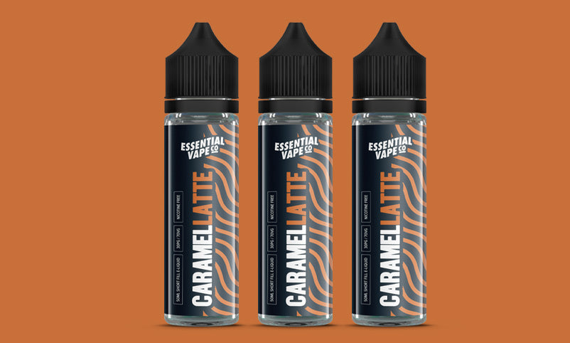 Essential Vape Co Caramel Latte 50 ml Short Fill e liquid