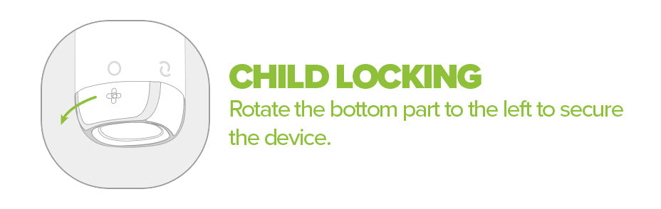 Banner Showing Child Locking Feature