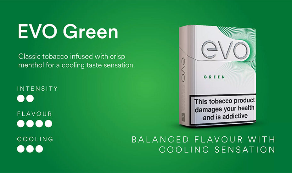 Green Ploom EVO Tobacco Sticks Main Banner