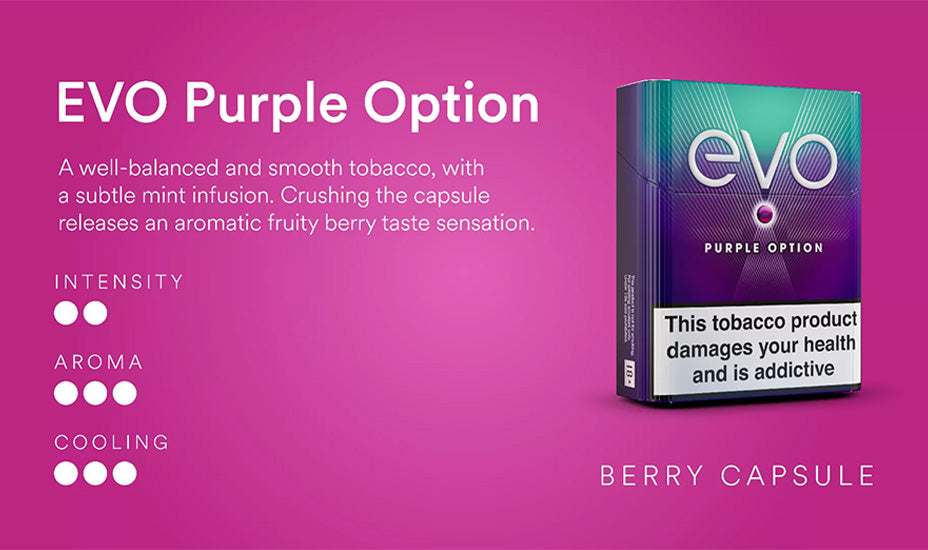 Purple Option Ploom EVO Tobacco Sticks Main Banner