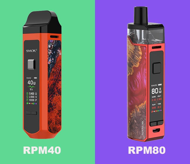 Smok rpm40 Vs Rpm80