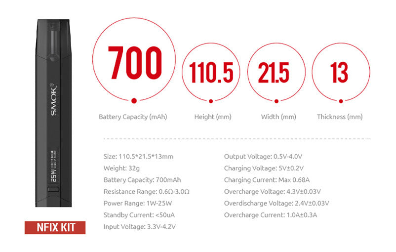 Smok Nfix Kit Features