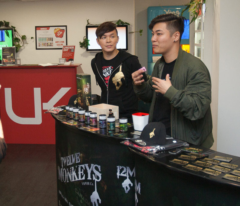 12 Monkeys Staff at UK ECIG STORE 