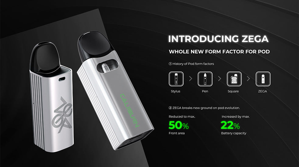 Banner Showing the shape of the Uwell Caliburn AZ3 Pod Kit