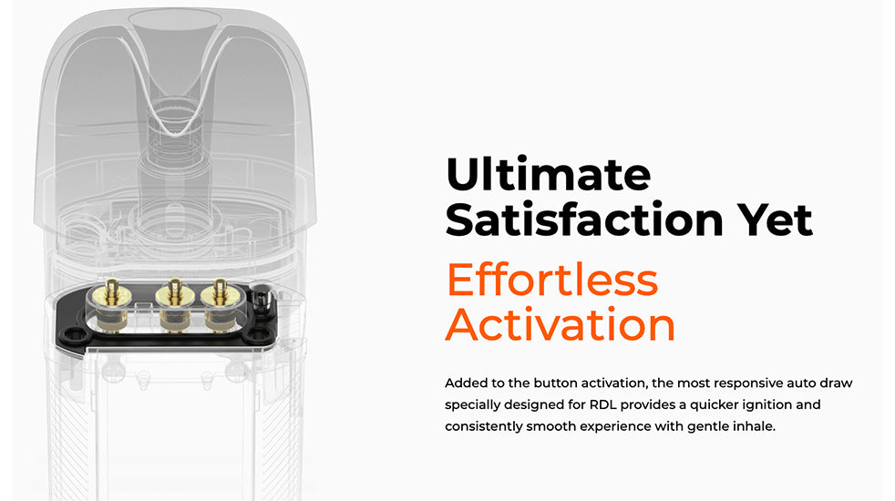 Banner showing Luxe X Pro inhale activation