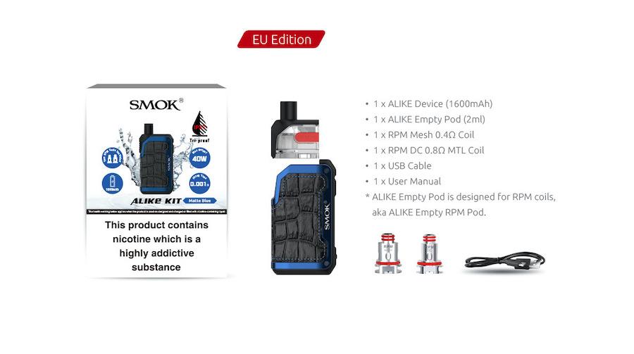Smok Alike Vape Pod Kit | Packaging and Contents