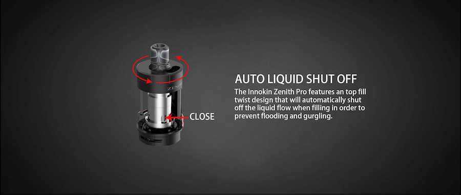 Innokin Zenith Pro Vape Tank | Auto Liquid Shut Off