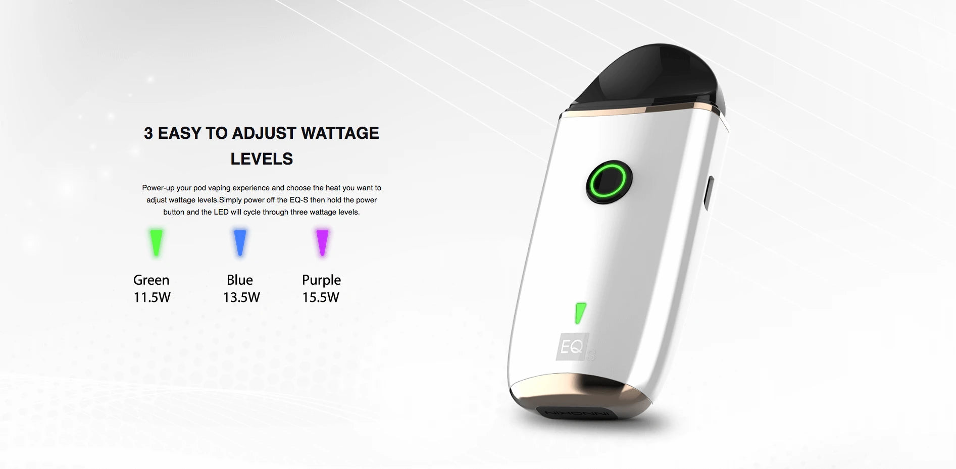 Innokin EQS Pod System Vape Kit - Adjustable Wattage