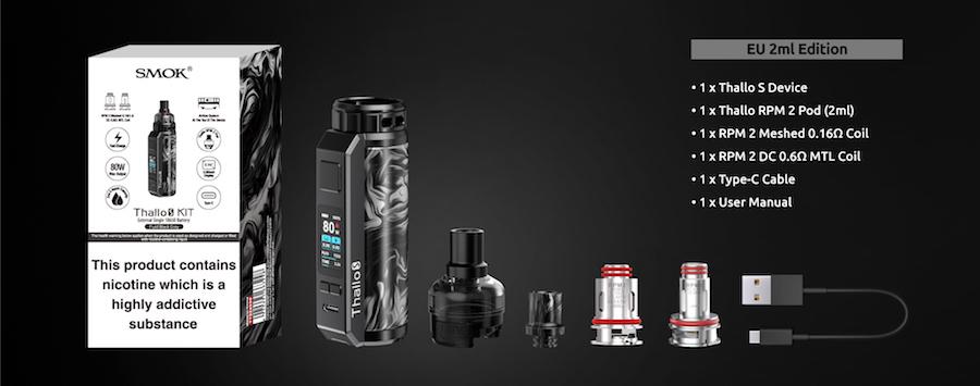 SMOK Thallo S Pod Mod Kit | Packaging and Contents